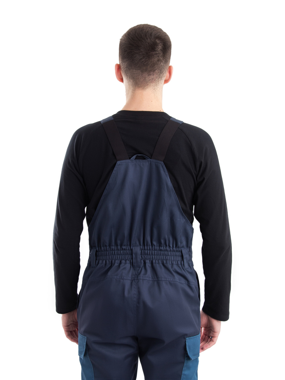 Алькор костюм летний с полукомбинезоном NEW ENERGY (смесовая, синий/т.синий)