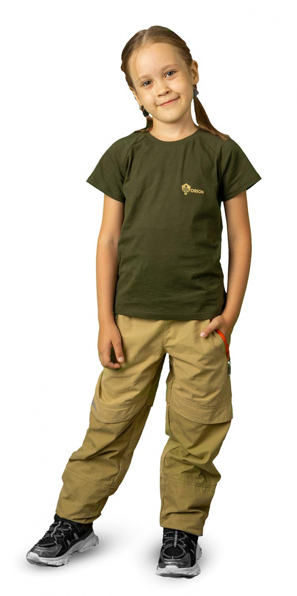 Футболка детская Classic Kids (Классик Кидс)(хлопок, хаки) OTSK-01KH