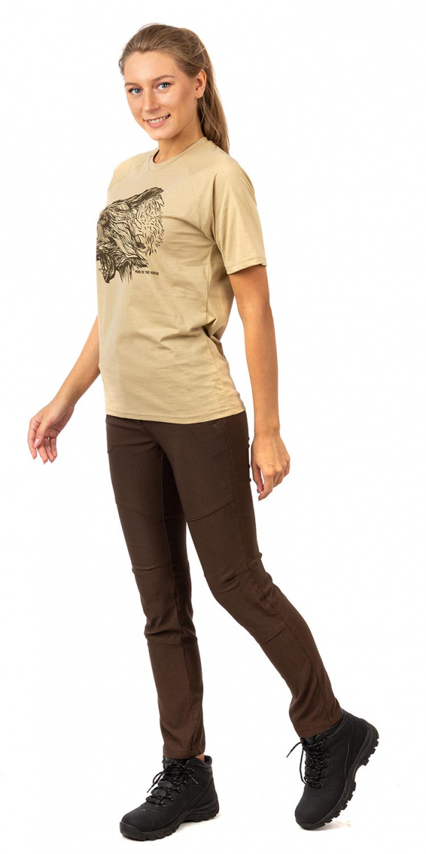 Футболка PRIDE Taiga king (Тайга кинг)(хлопок, бежевый) PRTS-06BG