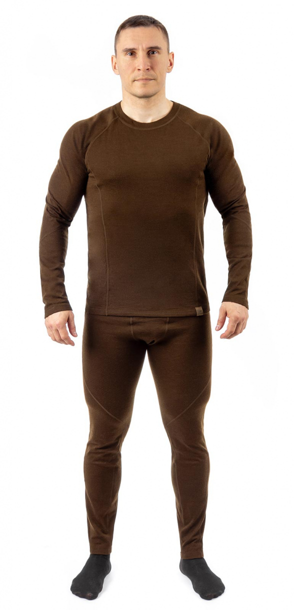 Термобелье Target (Таргет) мужское (шерсть мериноса, коричневый)