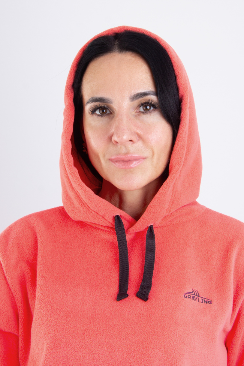 Тура костюм флисовый женский GRAYLING, лососевый\т.графит