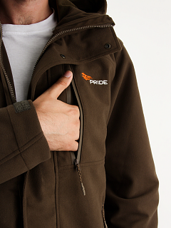 Таир куртка для охоты PRIDE, софт-шелл коричневый