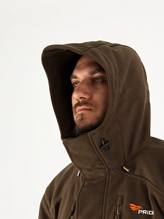 Таир куртка для охоты PRIDE, софт-шелл коричневый